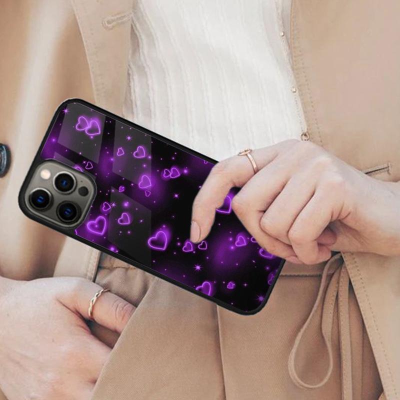 

Cute Pretty Little White Heart Magnetic Phone Case For APPLE iPhone 17 Air 16 14 13 12 Pro Max 15 Plus Charge MagSafe Cover iPhone 13mini