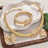 Gypsy Star Necklace Bracelet Earrings Ring Middle East Women's Banquet Jewelry Set