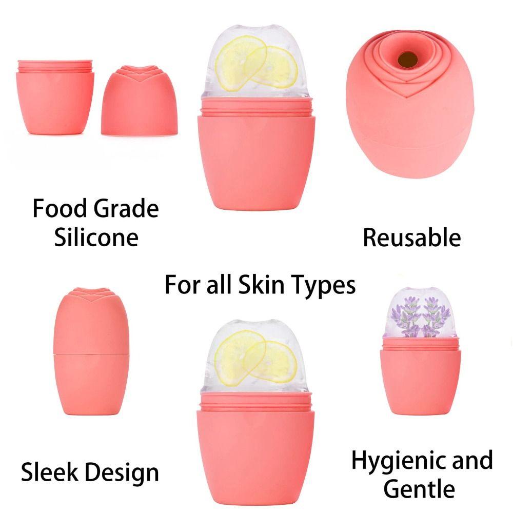 Reusable Facial Massager Beauty Skin Care Tools Ice Cube Trays Upgraded Ice Mold  Eyes and Neck