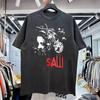 Saw Movie Basic Style Black Cotton Unisex T Shirt Reprint Men Women S-5XL Unisex T-Shirt