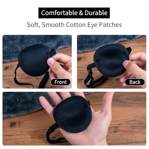1pc Soft EVA Adult Pirate Eye Patch, Comfortable Breathable Medical Eye Mask for Sleep, Costume Party, Halloween Cosplay Accessory