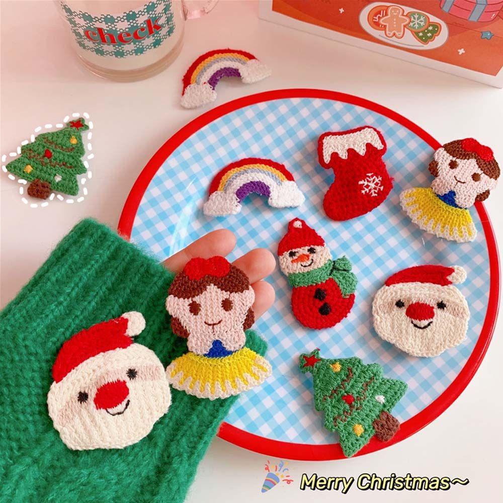 

Princess Christmas Tree Wool Knitting Korean Style Knitted Hair Clips Christmas Hair Pin Bangs Clip 5