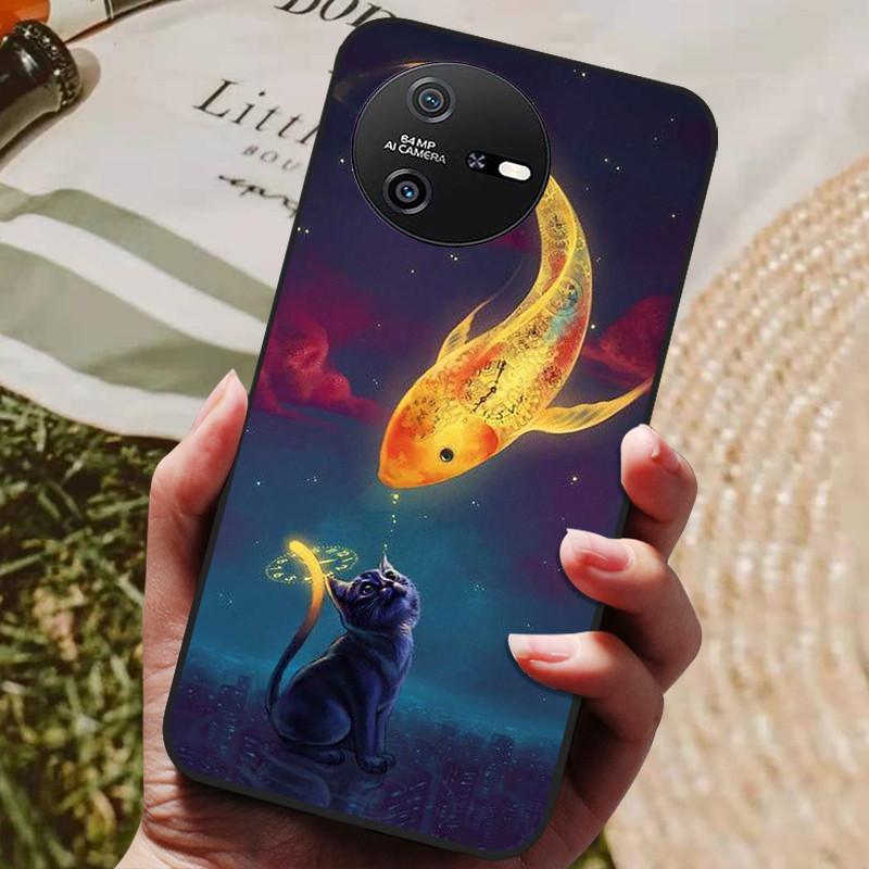Per OSCAL TIGER 12 Custodia Silicone Morbido Lusso Antiurto Cover per Oscal Tiger 12 TPU Coque Gatto Carino Funda Shell Oscal Tiger12