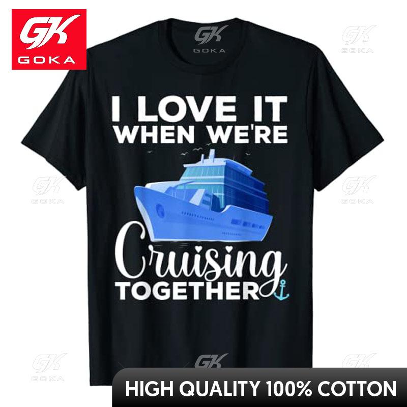 

Cool Cruising Art Unisex Women Family Couple Cruise Ship Lovers TShirt Funny Travel Lover Trips Tee Tops Holiday Outdoor Clothes S
