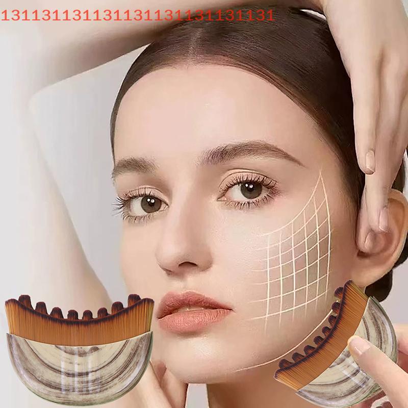 Portable Lymphatic Contour Face Brush Multi-function Chin Reduce Puffiness Lymphatic Drainage Face Brushs Facial Sculpting Tool
