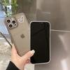 Simple Couple IPhone16 Apple Mobile Phone Shell 16Pro Max Transparent 13 Suitable for 8plus Side XS Soft Shell