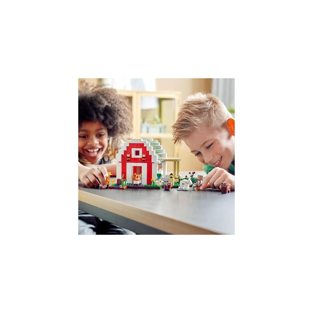 LEGO Minecraft Red Barn 21187 Building Blocks Toy for Kids Age 9 and Up