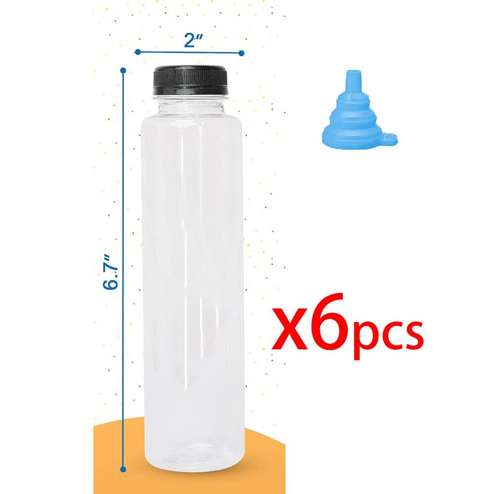 

12OZ Juice Bottles with Caps Bulk, Empty Plastic Bottles with Tamper Evident Lids for Juicing,Protein Drinks and Beverage Drink 360ml