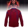 Felpa con zip Wanda Vision-Strega Scarlatta per Costume Cosplay Festa
