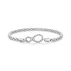 WOSTU 925 Silver Original Infinity Bangle Basic Bracelet Fit DIY Charms Bead Forever Love Knot Bracelets Jewelry Gift