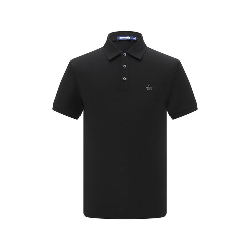 Navigare Men's Black Short-Sleeve Polo Shirt 1025523807