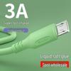 1,8 м Швидкісна Micro USB Кабель, М'який Рідкий Клей, 3А, для Android Пристроїв