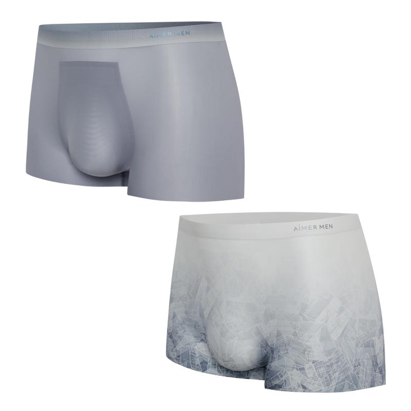 

Aimer Men s 2-Pack Mid-Rise Quick-Dry Boxer Briefs L