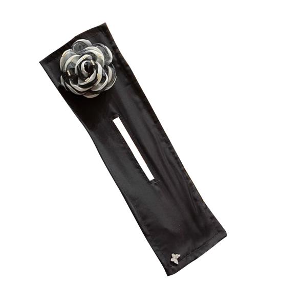 Hair Band Easy to Use French Spiral Hair Tie with 3D Mesh Yarn Flower Decor Wire Bun Maker Hair Accessories