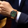 POEDAGAR Fashion Men Watch Waterproof Luminous Chronograph Military Male Clock Leather Luxury Quartz Elegant Men's Watches Reloj