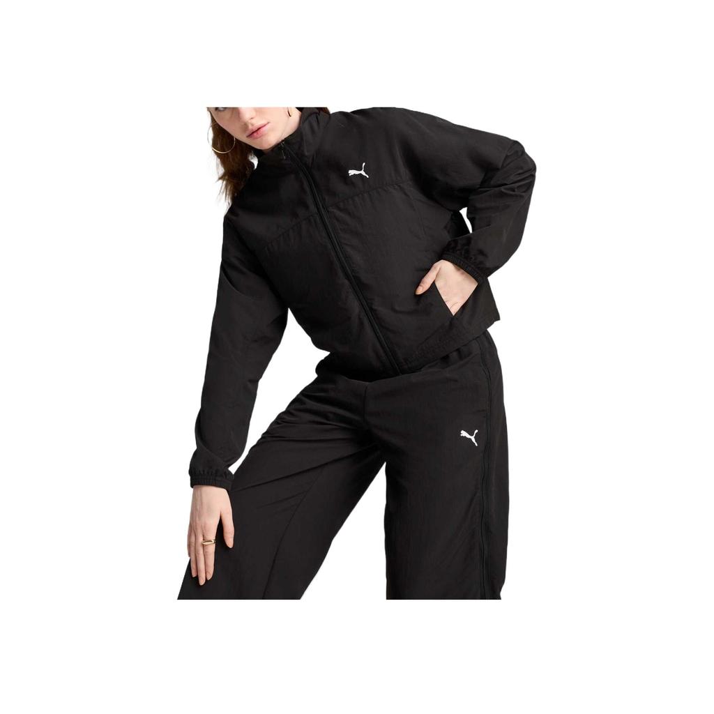 Puma Einfarbig Bequem Leicht Atmungsaktiv Jacke Damenjacken Schwarz 631917-01