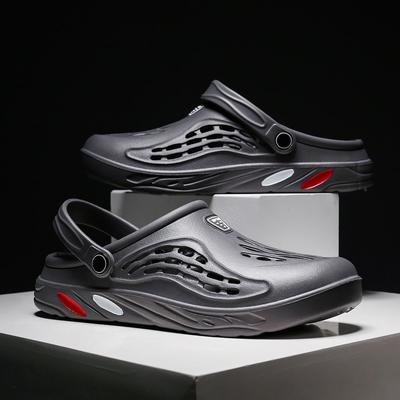 Men Summer Shoes Sandals Men's Holes Sandals Hollow Breathable Flip Flops Clogs Shoes Fashion Beach Slippers Big Size 47 Zapatos