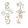 Bracelet Armlet Floral Ajustable Manchette de Bras Creuse Mode Manchette de Bras Supérieur Bracelet Pour Femmes