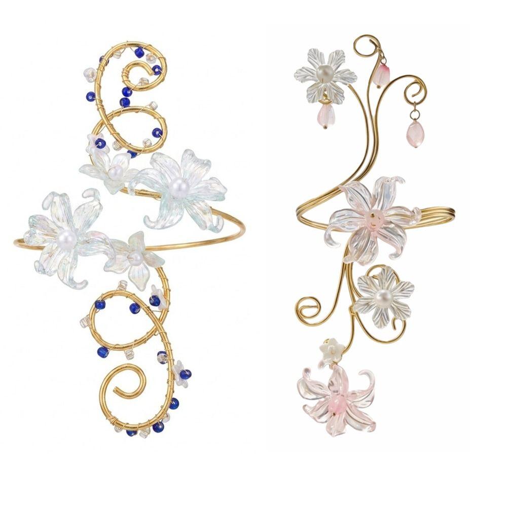 Bracelet Armlet Floral Ajustable Manchette de Bras Creuse Mode Manchette de Bras Supérieur Bracelet Pour Femmes