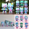 Adorable Kt Cat Figurine Cute Fashionable Pvc Cat Doll For Home Desk Decoration