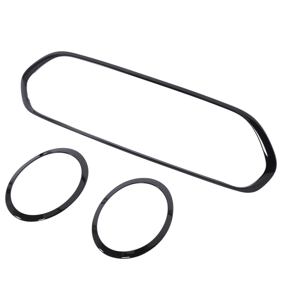 3 Pcs Gloss Black Headlight Grille Surround Cover Trims Kits 51138739497 Replacement for Clubman Standard S JCW F54