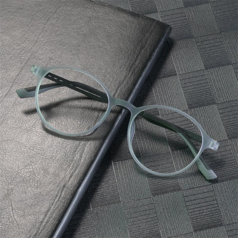 New Ultralight Rubber Titanium Alloy  Myopia Glasses Retro Round Optical Prescription Eyeglasses Frame Men And Women Eyewear