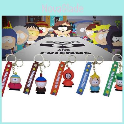 South Park Cartoon Keychain Pvc Pendant Bag Car Key Chain Creative Cute Character Accessory