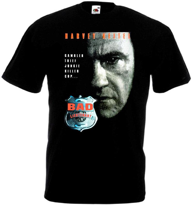 BAD LIEUTENANT v4 Movie Poster T-shirt Black all sizes S..5XL S