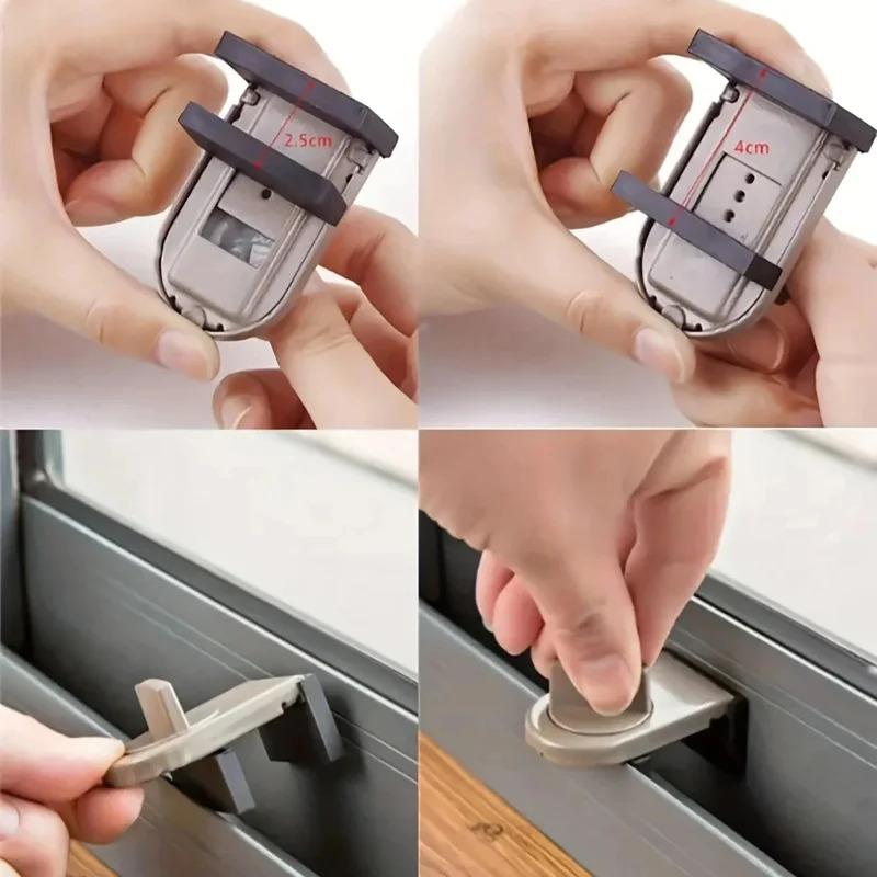 Children's Sliding Door Window Lock No Punching High-Rise Anti-Fall Anti-Theft Safety Limiter Lock