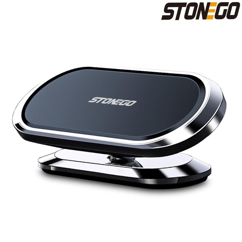 STONEGO Metal Magnetic Phone Holder 360 Rotating Car Phone Holder Stand Zinc Alloy Magnet Car Support Mount Cell Phone holder 1