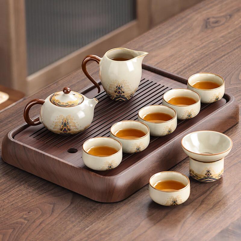 Ru Kiln Ceramic Kung Fu Tea Set
