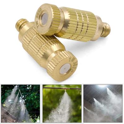 High Pressure Atomizer Nozzle Landscaping Greenhouse Irrigation Brass Misting Nozzles Air Humidification Anti-Drip Fog Sprayer