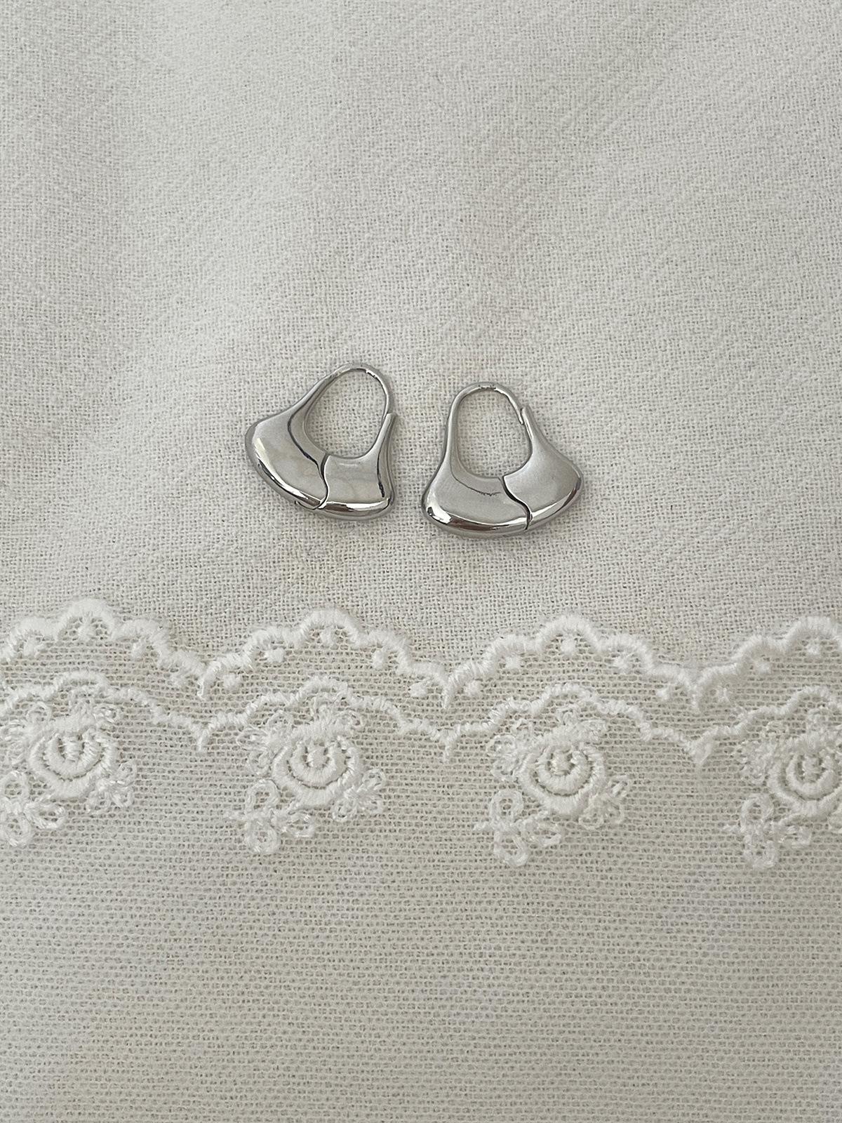 

Серьги-кольца из серебра 925 пробы, женские модные серьги с гинкго билоба, простые и нежные серьги в корейском стиле 925 silver needle