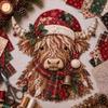 Pre-cut Fabric Christmas Patchwork Art Painting Kit Christmas Tree Patchwork Fabric Kit  Friend