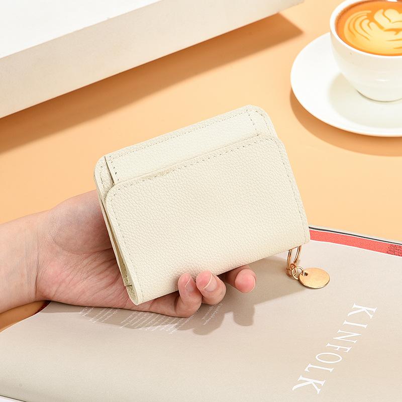 Korean Version of Women's Wallet, Short Fashion Handbag, Multi Card Slot Card Bag, Zipper Coin Purse