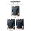 Browon Men Tee Tops 2025 Spring And Autumn Turn-Down Collar Business Casual Polo Shirts Fashion New Striped Long Sleeve Men Polo