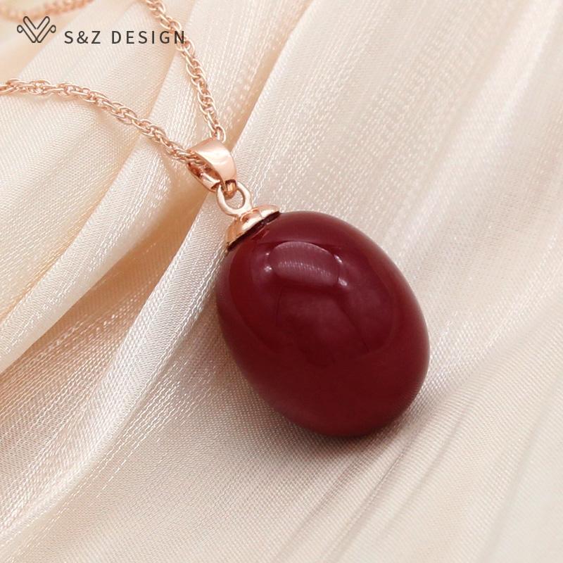 Fashion Colorful Egg Shape Oval Acrylic Beads Pendant Necklace For Women Wedding Party Elegant Fine Jewelry