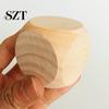 Heavy Duty Wooden Dice 5Pcs 2/3/4/5/6/7CM Rounded Corner Six-Sided Giant DIY Hand Painted Gaming Block Cube Game Night Props