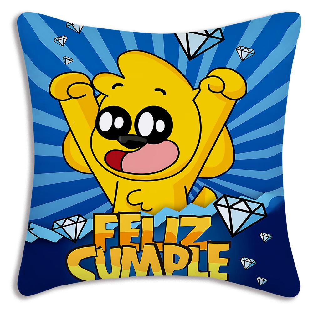 Anime For M-Mikecracks Pillow Covers Cartoon Sofa Decorative Home Double-sided Printing Short Plush Cute Cushion Cover