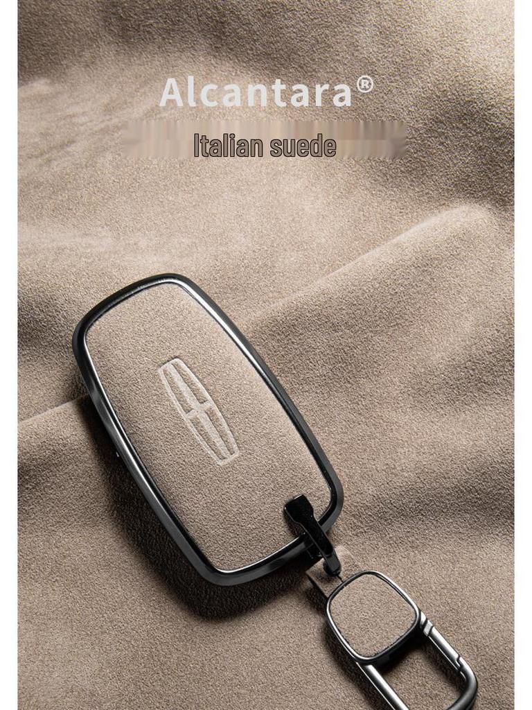 Luxury Suede Key Covers for Ford Explorer ST, Escape, Edge, 4WD, Mondeo, and EVOS