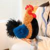 Gallo Cicciottello Gallina Pollo a Ossa Nere Animale Simulato Soffice Pollame Peluche Morbido Realistico Cuscino da Abbracciare