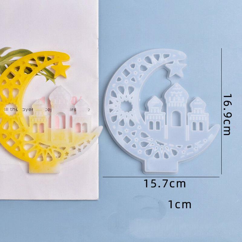 Eid Mubarak Ramadan Decor Silicone Mould Epoxy Resin Casting Mold Jewelry Craft
