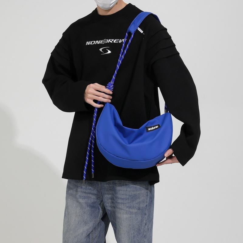 Men's and Women's Nylon Cloth Bags, Student Shoulder Crossbody Bags, Lightweight Couple Leisure Backpacks