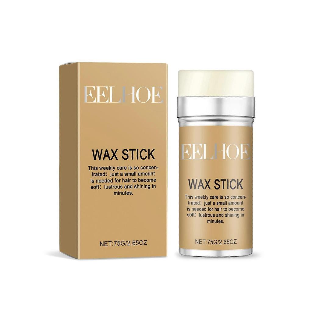 Hair wax stick, hair styling wax, anti-frizz hair care wax, natural luster solid shape portable hair wax