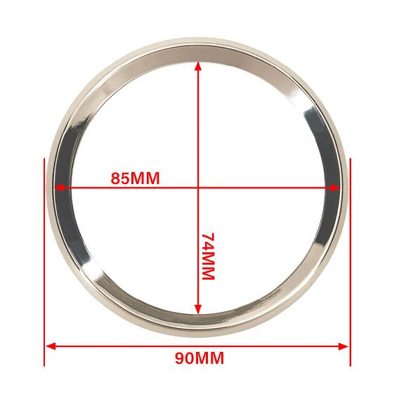 ELING  Silver or Black Stainless Steel Bezel for 52mm/85mm  Car Motorcycle Gauge