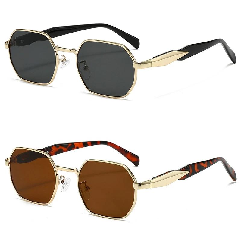 New Retro Sunglasses Women Men Fashion Polygonal Metal Frame Luxury Brand Designer UV400 Sun Glasses
