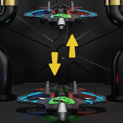1 Conjunto Planador Elétrico de Espuma Acrobático Capotante VANT Helicóptero Flutuante Com Luzes LED 2.4G Controle Remoto Modelo de Avião de Caça