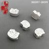 Sterling Silver Cute Cat Charms DIY Bracelet with 3D Beads Accessories