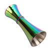 Double Jigger 304 Stainless Steel Thicken Design Wide Opening Glossy Appearance Easy Cleaning Alcohol Measuring Tool