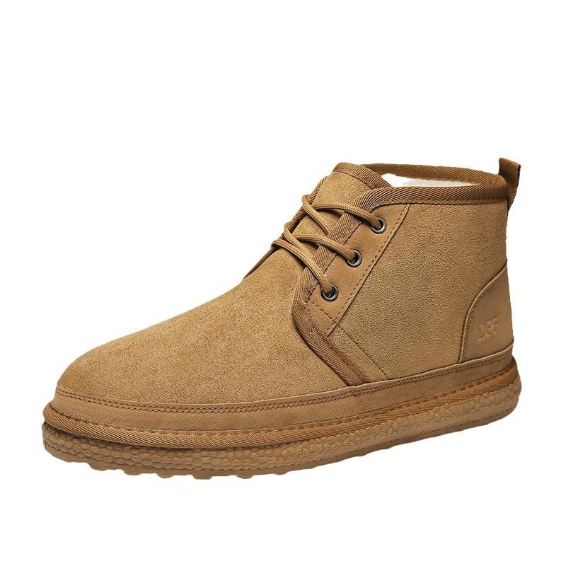 Cotton Shoes Men's Winter 2024 New Velvet Warm Minus 40 Degrees Cold Snow Boots Men's Platform Bread Shoes